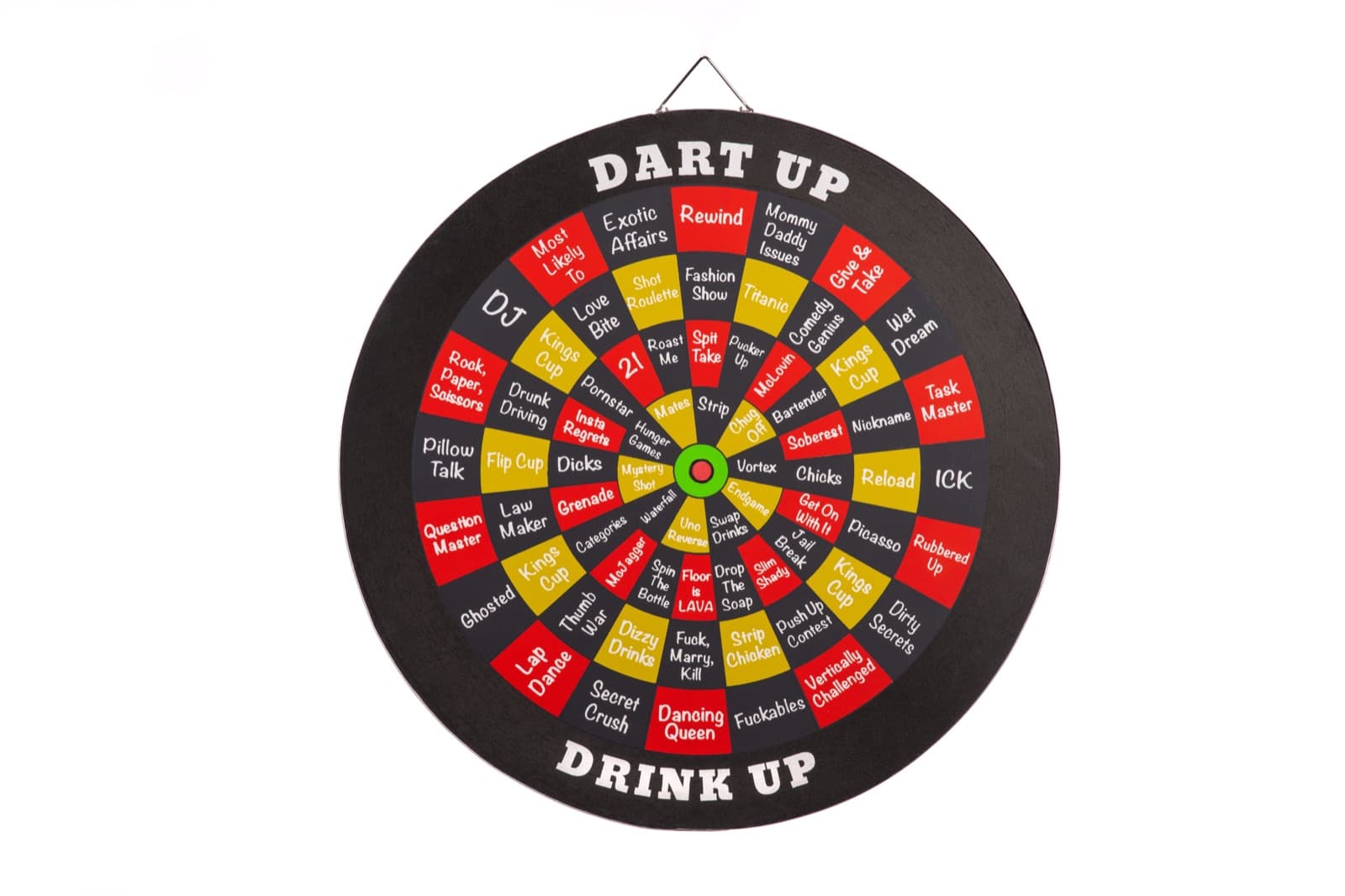 DartUp Pro bristle board with steel-tip darts